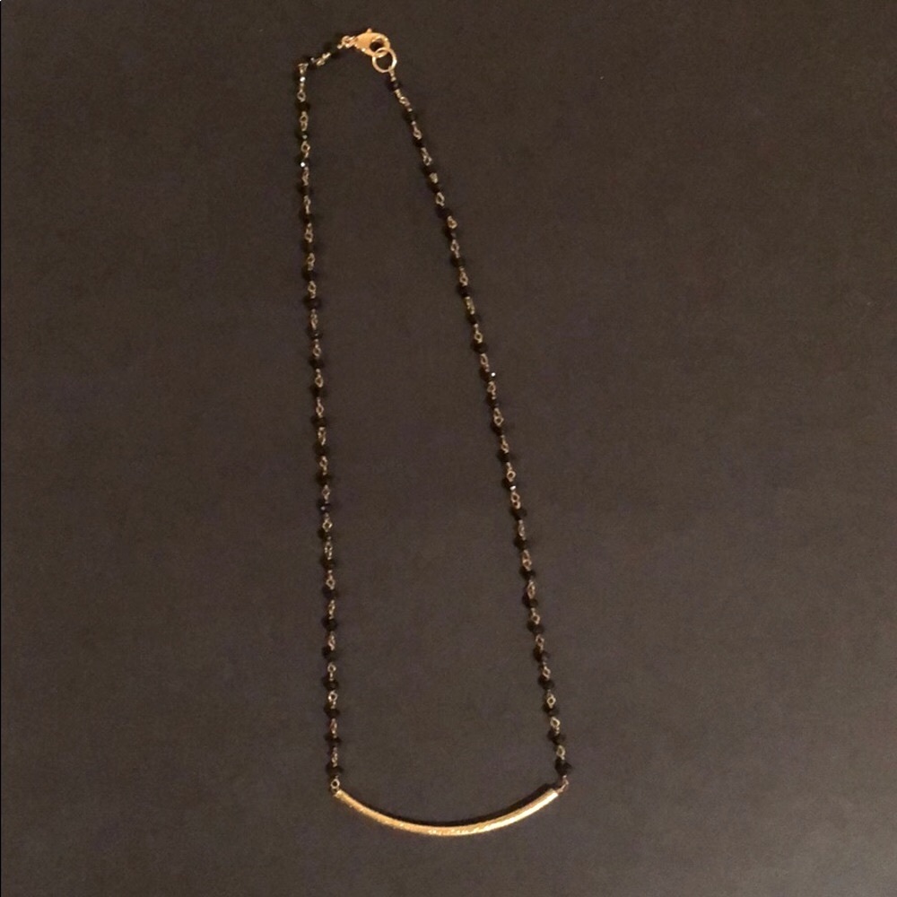 Gold and Black Necklace